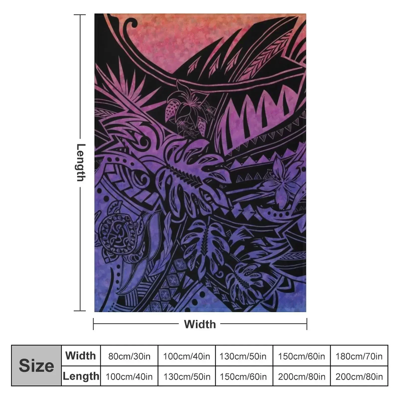 Samoan Painted Tribal Throw Blanket anime Furry Moving for sofa Giant Sofa Thins Blankets