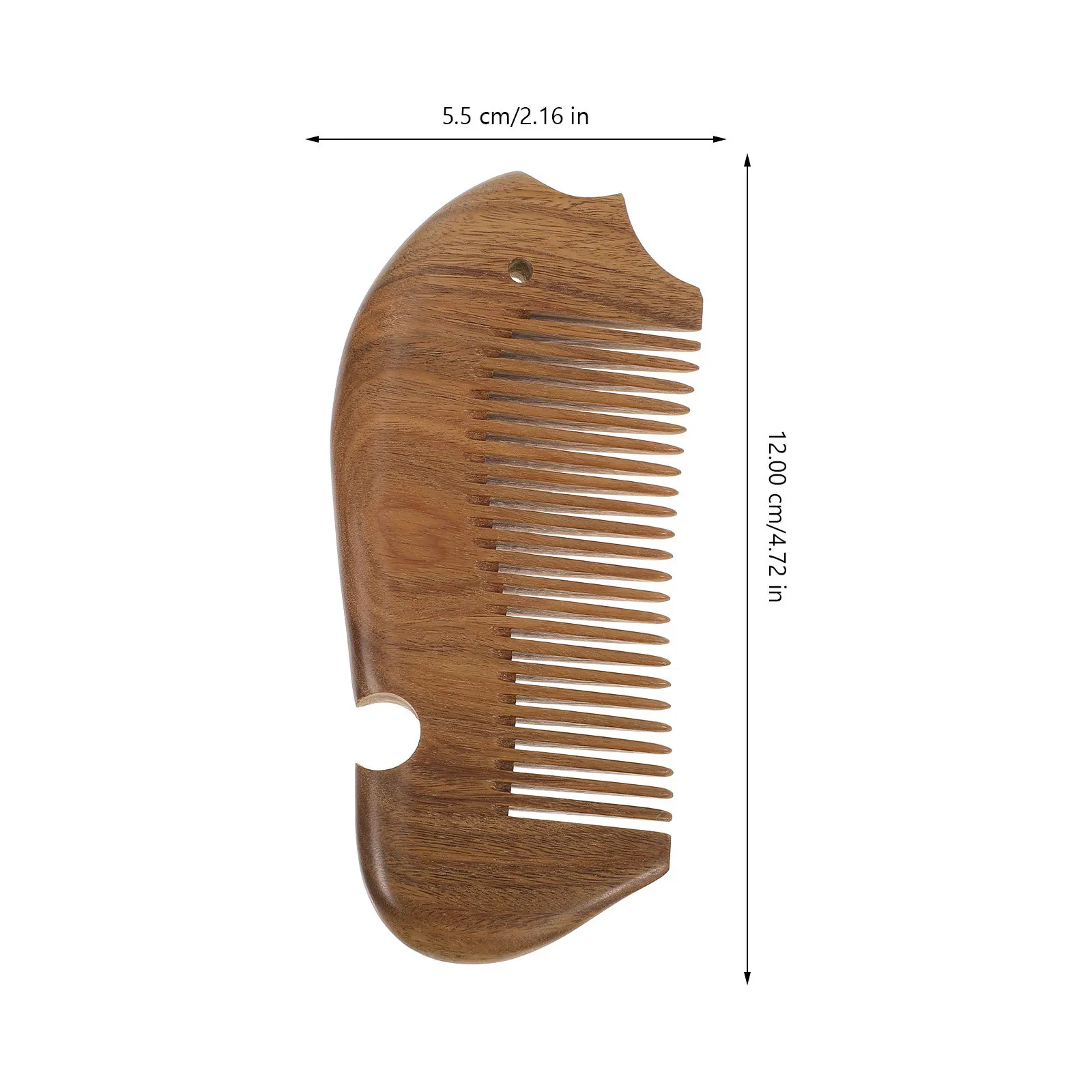 

Wooden Fish Comb Natural Sandalwood Massage Comb Durable Anti-Static Smooth Teeth Hair Scalp Care Tool for Women