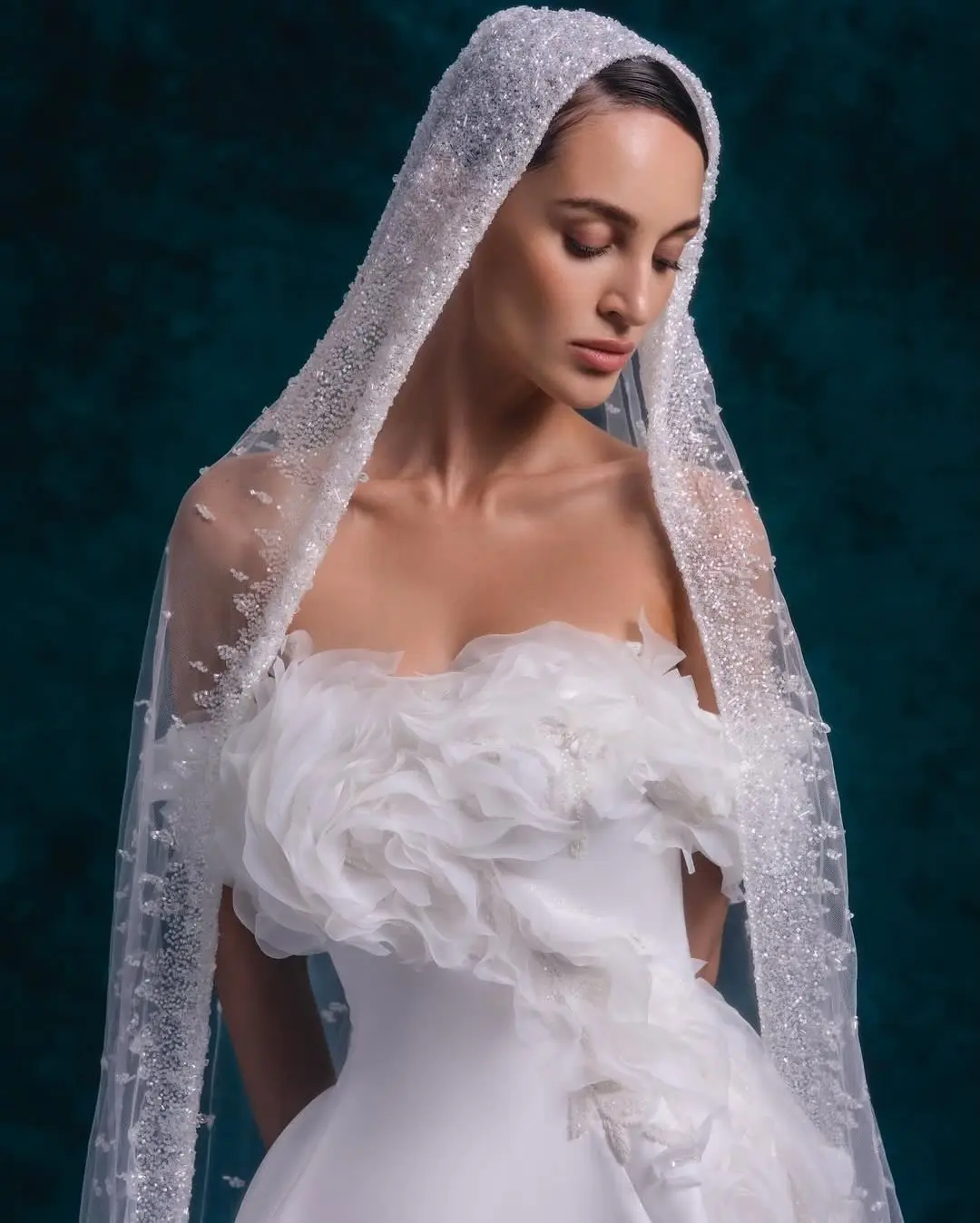 

Customized Satin Organza White Off the Shoulder Sweep Train Wedding Dress Bridal Party Bridal Gowns Ruched Elegant Classic