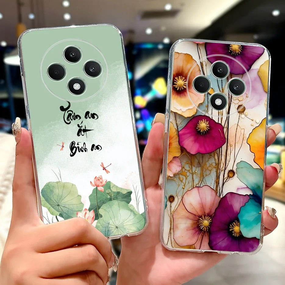 For Oppo Reno 12F 5G Case Reno12 FS CPH2637 Luxury Fashion Painted Cover Soft Slim Phone Case For Oppo Reno12F 4G Reno12 F Shell