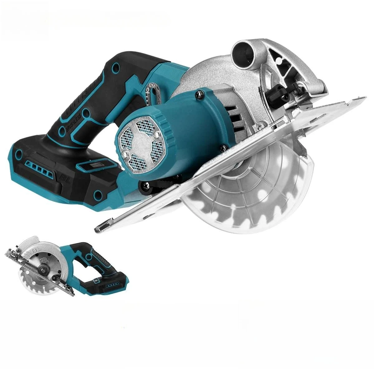 

l 5 Inch 125mm Brushless Cordless Electric Circular Saw 0° to 45° Adjustable PVC Wood Cuttiing Machine For Makita 18V Battery