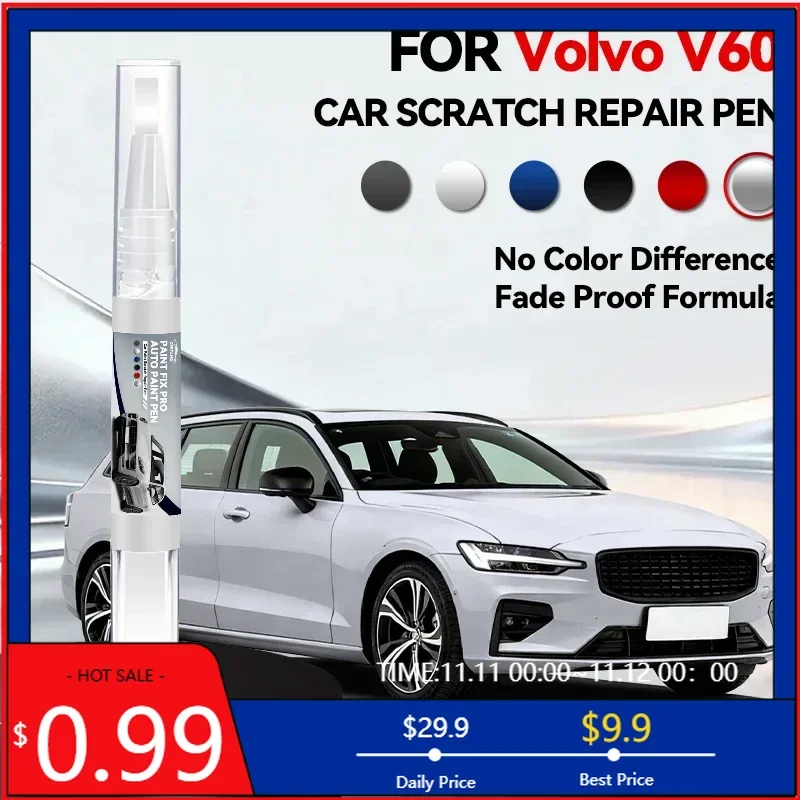 Bolígrafo de Reparación de Pintura P1 SPA Exclusivo para VOLVO V60 2010-2025, Eliminador de Arañazos, Accesorios para Auto, Negro