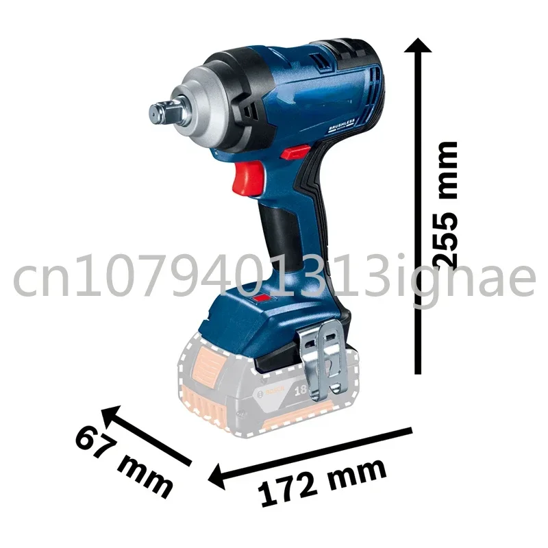 Cordless Impact Wrench Brushless Motor Lithium Battery Rechargeable Electric Wrench GDS 18V-400 400N.m Impact Driver