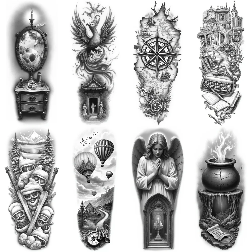 

Waterproof Tattoo Stickers Skin Decals Temporary Tattoos for daily wear festivals photo shoots