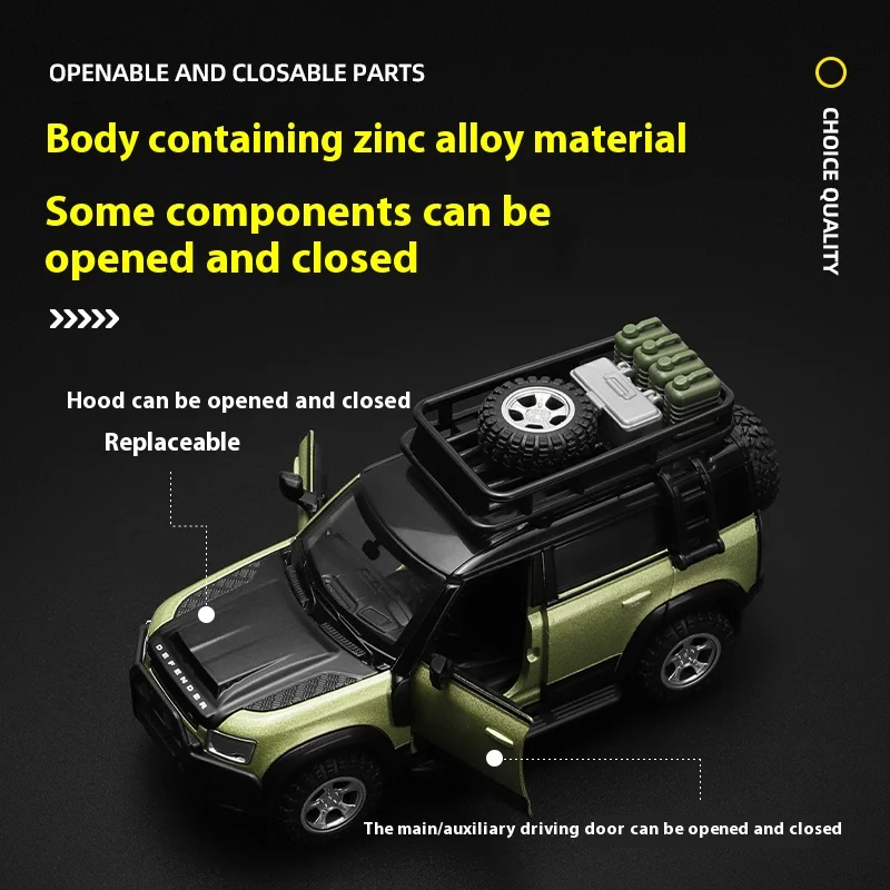 CCA 1:43 Land Rover Defender 110 Alloy Model Car Diecast Metal
