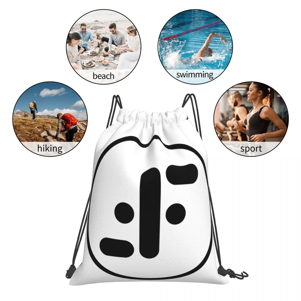 The Visitors Backpacks Casual Portable Drawstring Bags Storage Bag Book Bags For Man Woman School