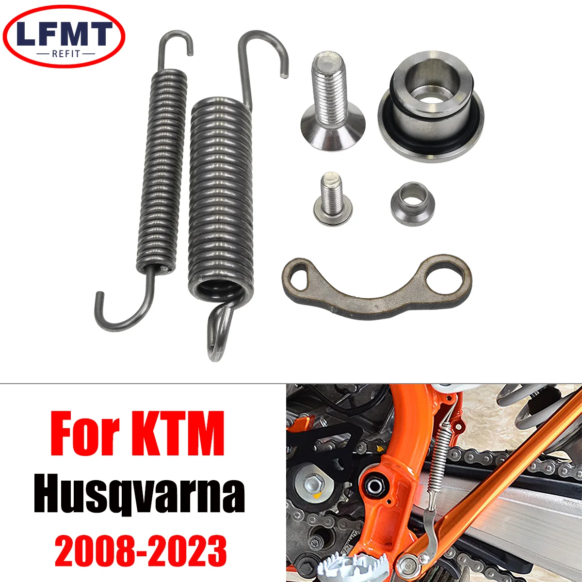 

For Husqvarna Kickstand Side Stand Springs Kit FE FX TE TX EXC EXCF XC XCF XCW XCFW Six Days 125-500 2008-2020 2021 2022 2023