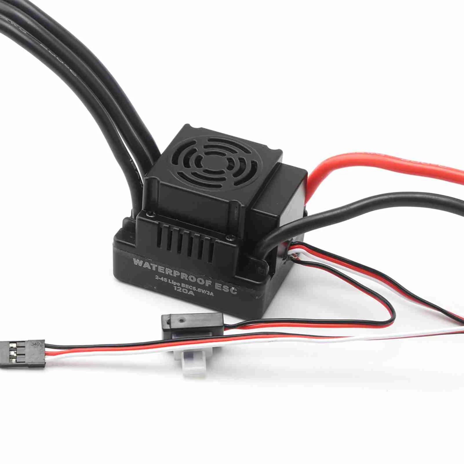 

120A Бесщеточный ESC высокой мощности 5,8 В 3A SBEC Электронный регулятор скорости с Т-образной вилкой для бесщеточного двигателя автомобиля 1/8 RC