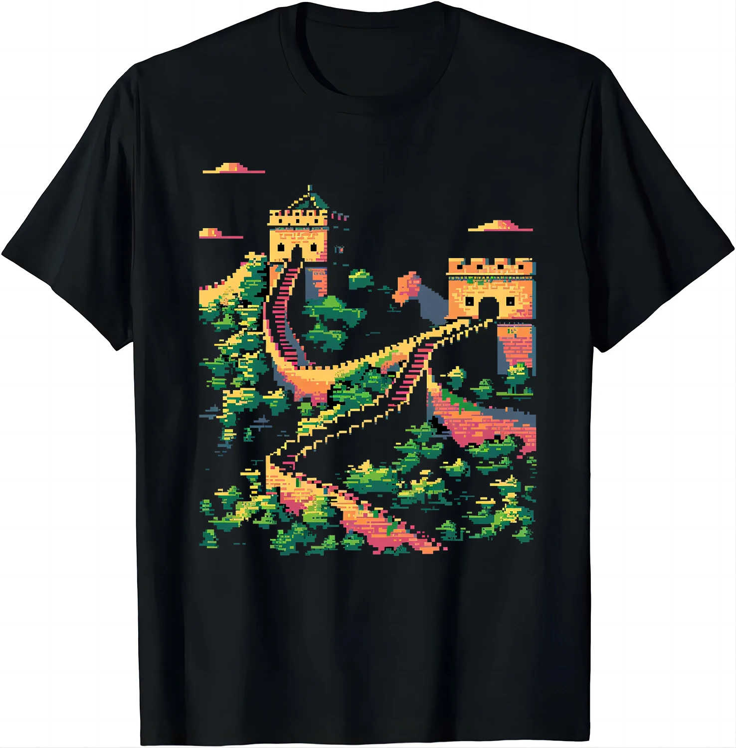 Adventurous Journey Tee Explore The Great Wall T Shirts China Travel Clothes Tops Graphic T Shirts Camisas Streetwear