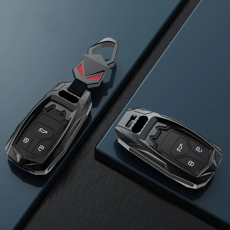 

Zinc Alloy Car Key Case Full Cover Fob For Audi A6 A5 Q7 S4 S5 S7 A4 B9 A4L 4m 8W Q5 TT TTS RS 8S Coupe Car Accessories