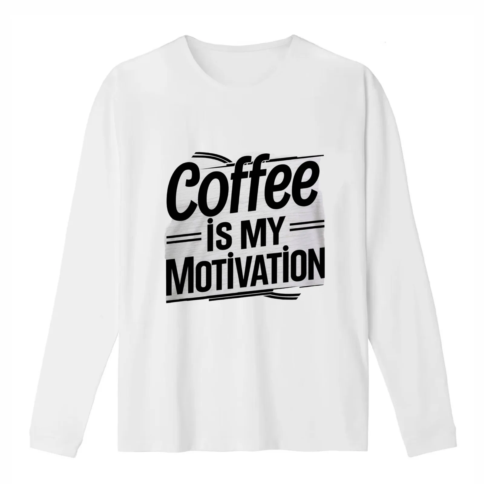 coffe is my motivation T-Shirt Summer Casual Cotton Tee Oversized Streetwear Tops Vintage Graphic Print Unisex Men Women