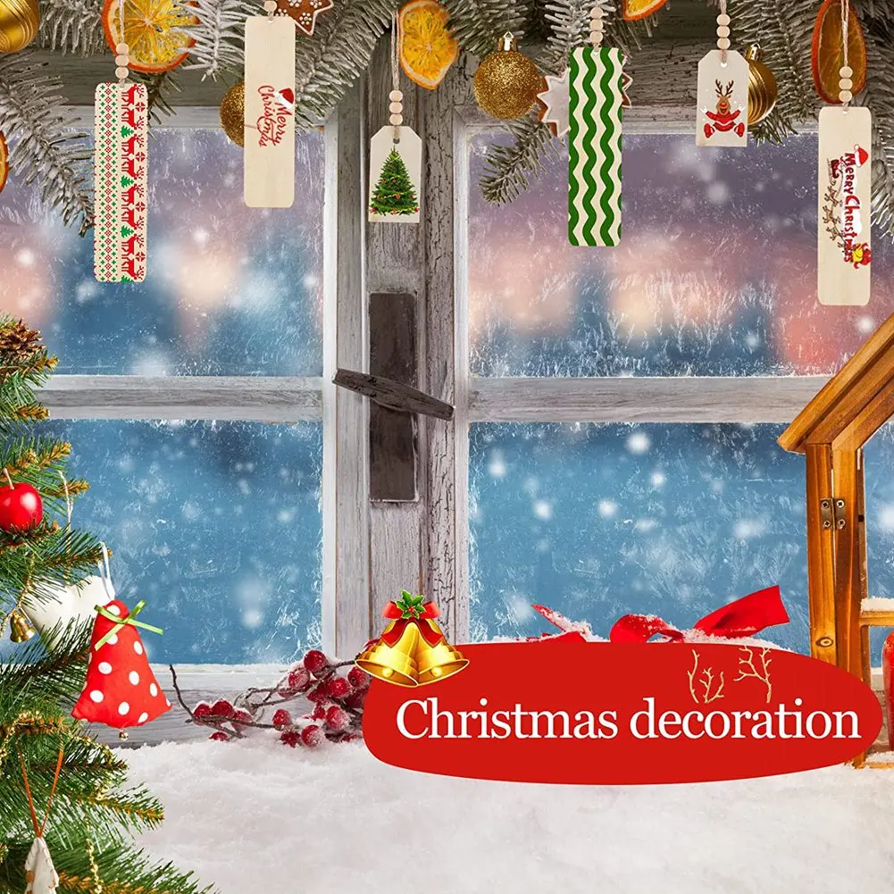 علامة خشبية فارغة مع ثقب ، إشارة مرجعية خشبية ، حبات متنوعة ، حبل للإكليل ، مشغولات يدوية ذاتية الصنع ، ديكور حفلات ، هدية