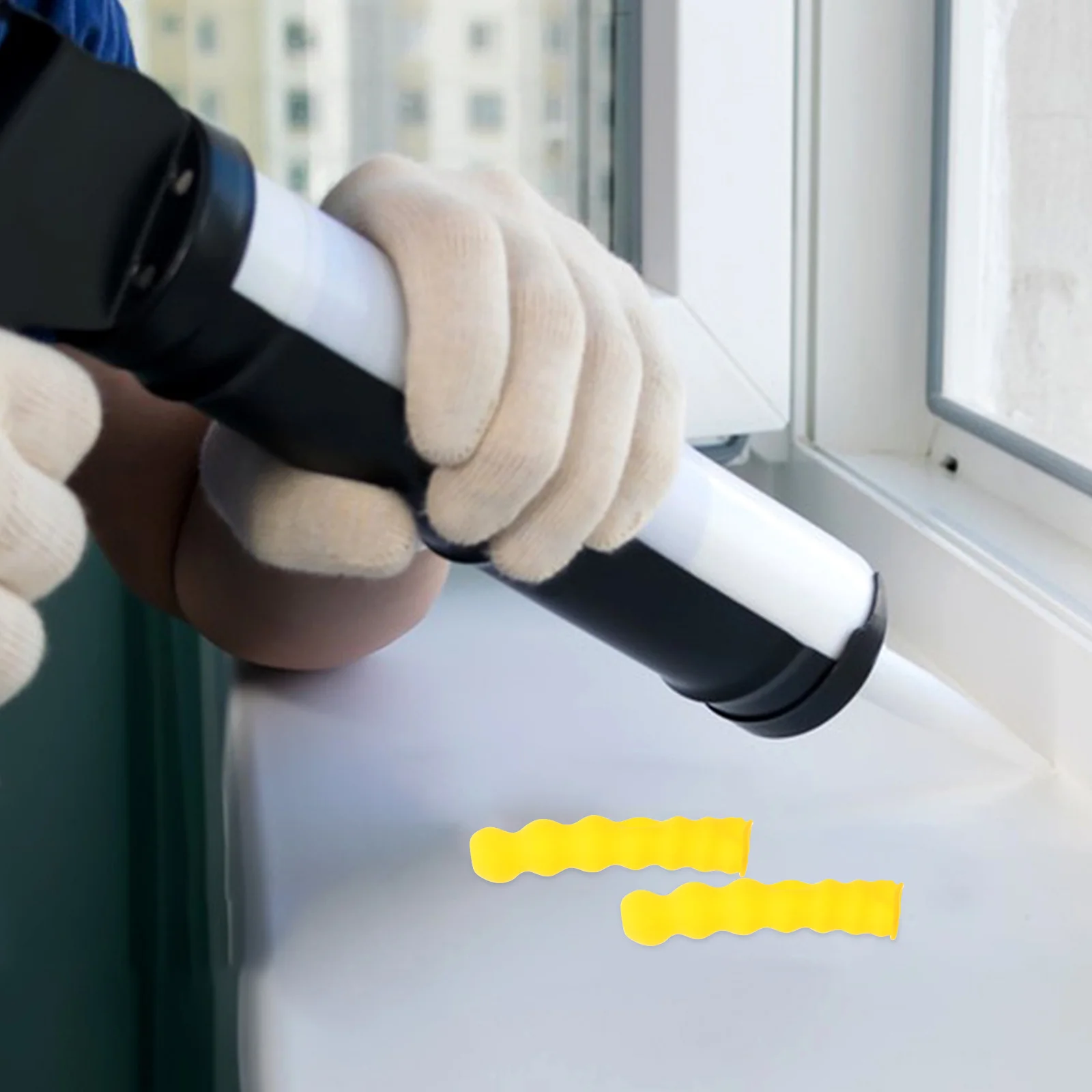 

20Pcs Caulk Caps Reusable Sealing Caps for Caulking Tube Tips Leak Proof Protection Extend Nozzle Life Bright Color Easy to Find