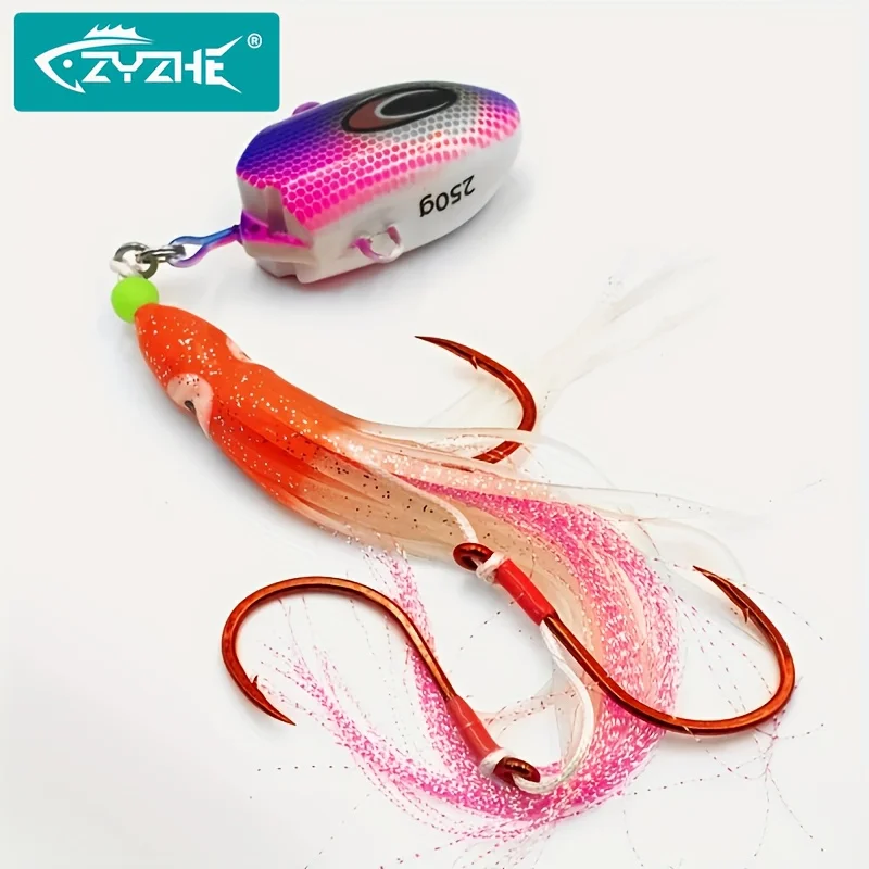 ZYZHE Señuelo JIG Luminoso Pulpo – Anzuelos para Pesca en Barco - imagen 4