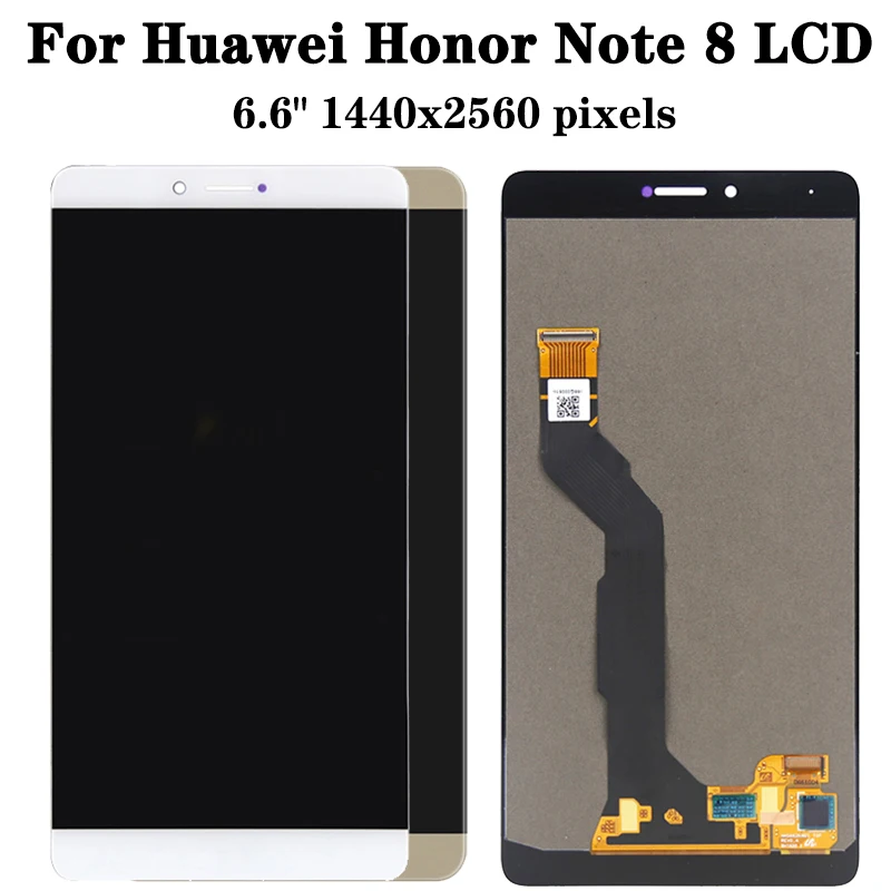 Imagem -03 - Lcd Touch Screen Digitizer Exibir Peças de Reposição Huawei Honor Note Edi-al10 6.6 Novo