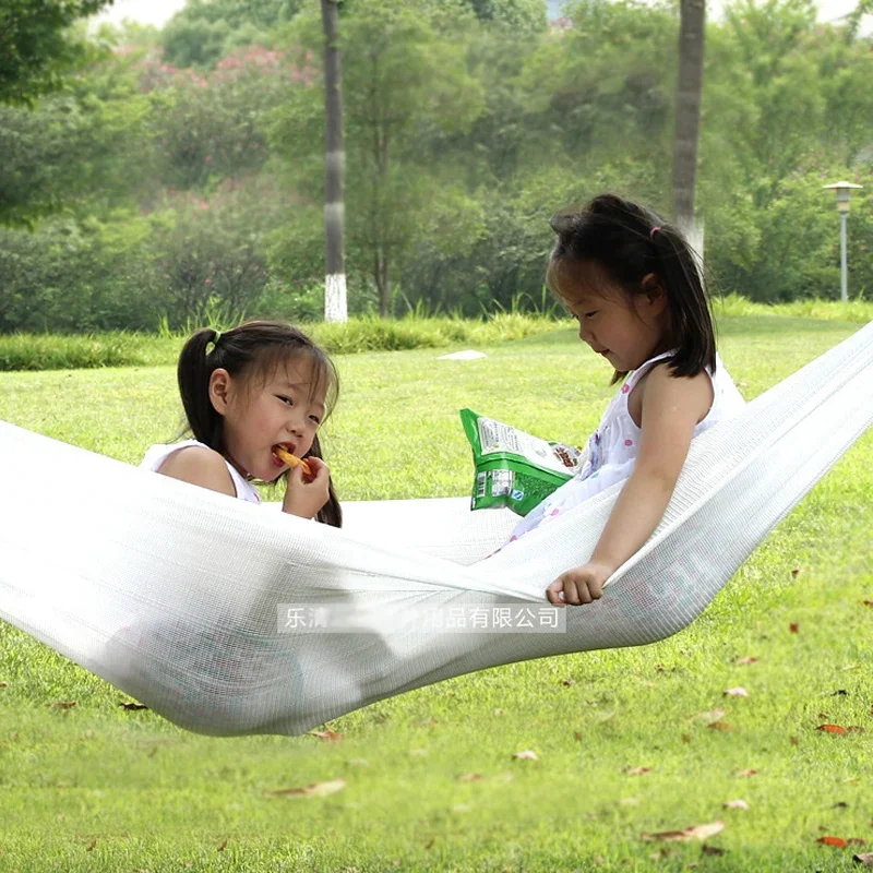 Beach Self-Driving Travel Picnic Barbecue Camping Hammock Anti-Flip Dense Mesh Breathable Dormitory Outdoor Swing Mesh Glider