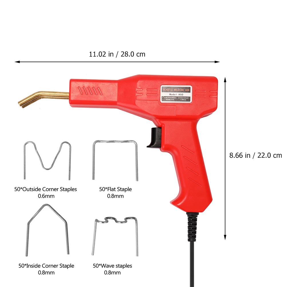 1 Set Bumper Repair Machine Hot Stapler Plastic Welding Kit Car Repair Tool Handheld Bodywork Welder Car Bumper Welding Tool