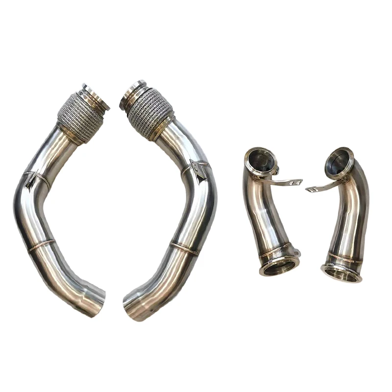 SS304 for b m w M5 F90 S63 Engine Exhaust Downpipe