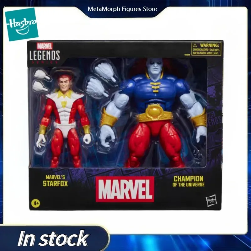 

Original Hasbro Marvel Legends Series Black Starfox & Champion of The Universe Anime Figure Collection Model Toy