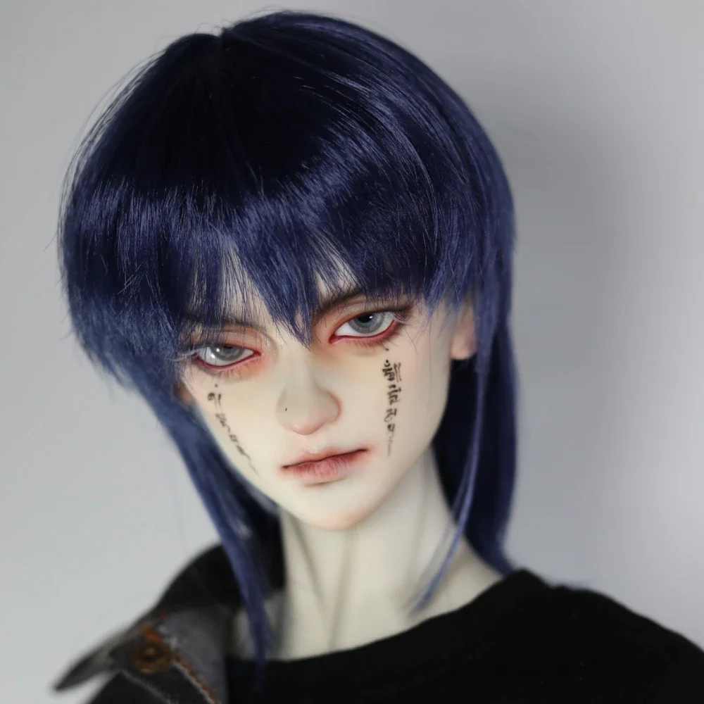 

(Парик куклы по индивидуальному заказу) для мужской куклы Bjd 60/45/30 см, 1/3 1/4 1/6, молочный шелк, волчий хвост, волосы, одевание, игрушка, аксессуары для куклы, без куклы