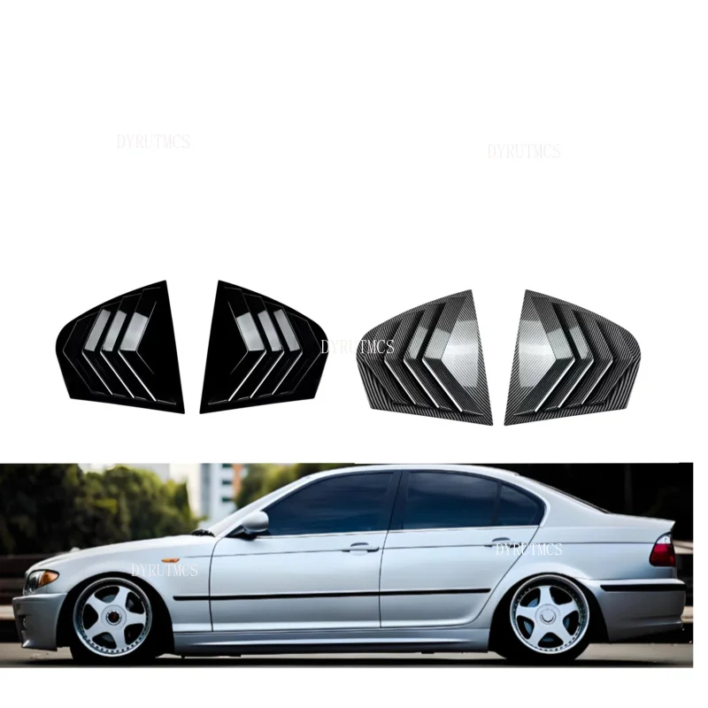 

Car Side Window Louver Cap Cover Fit For BMW 3 Series E46 1998 1999 2001-2005 Shutter Trim Sticker Vent Scoop Auto Accessories