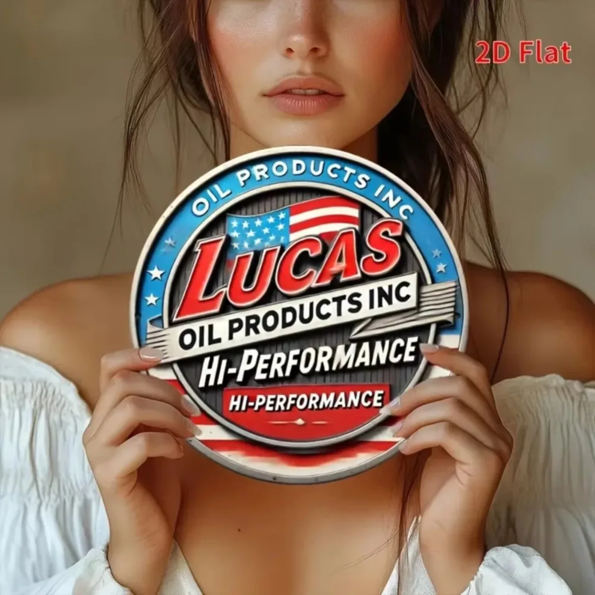 لافتة LucasOil القوية مع تصميم Kexle: مصممة للمرآب وورش العمل التلقائية، سهلة التعليق، ديكور مثالي وهدية للمنزل والمكتب