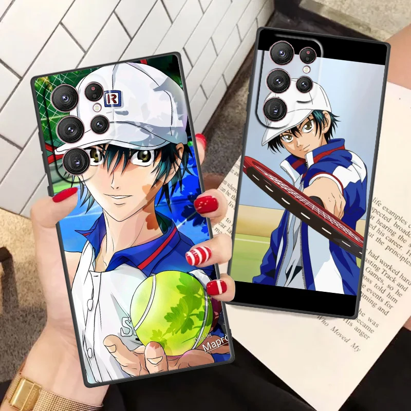 Anime The Prince Of Tennis Cool Phone Case For Samsung S24 S23 S22 S21 S20 FE S10 S10e Ultra Plus Lite Black Soft Cover