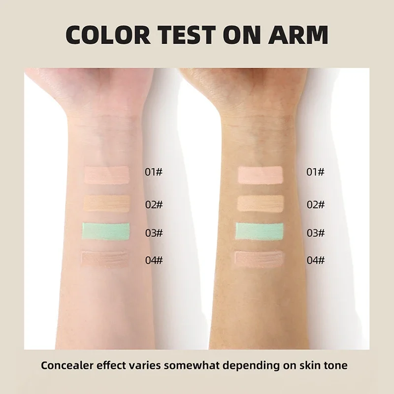 4-color Concealer Liquid Foundation Makeup Long-lasting Moisturizing Concealer Cream