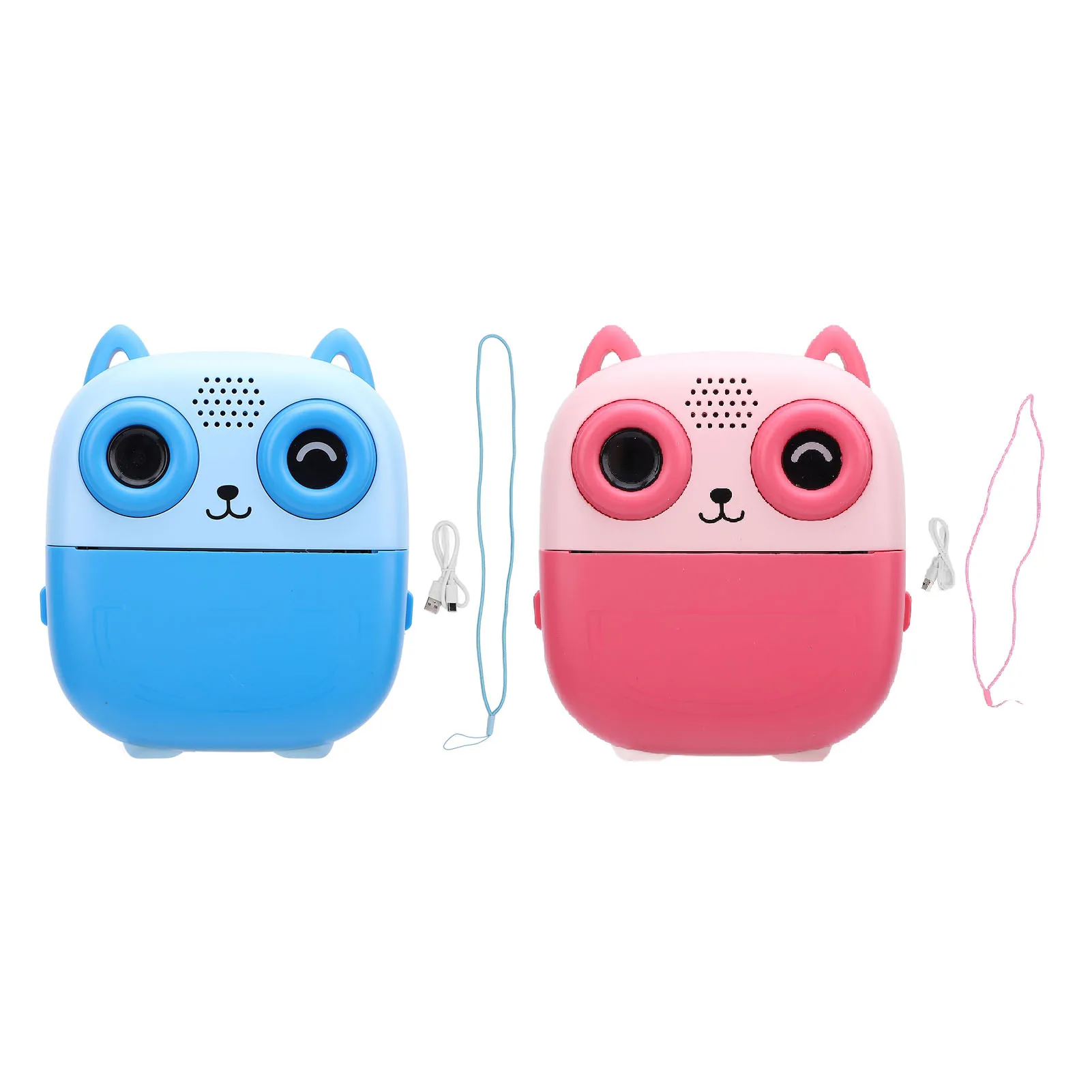 

Камера с мгновенной печатью, цифровая видеокамера 1080P, 48 МП, термопечать, двойная HD-камера, 2,4-дюймовый экран, музыкальная игра, аккумулятор 1300 мАч