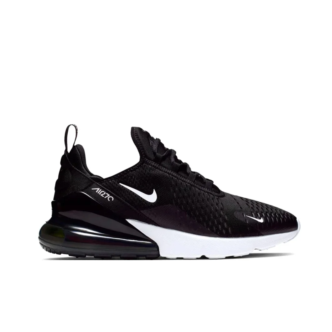 Nike New Air Max 270 Low Men\'s and Women\'s Sneakers Trendy Fashion Casual Shoes Comfortable and wearable Sneakers glossy black