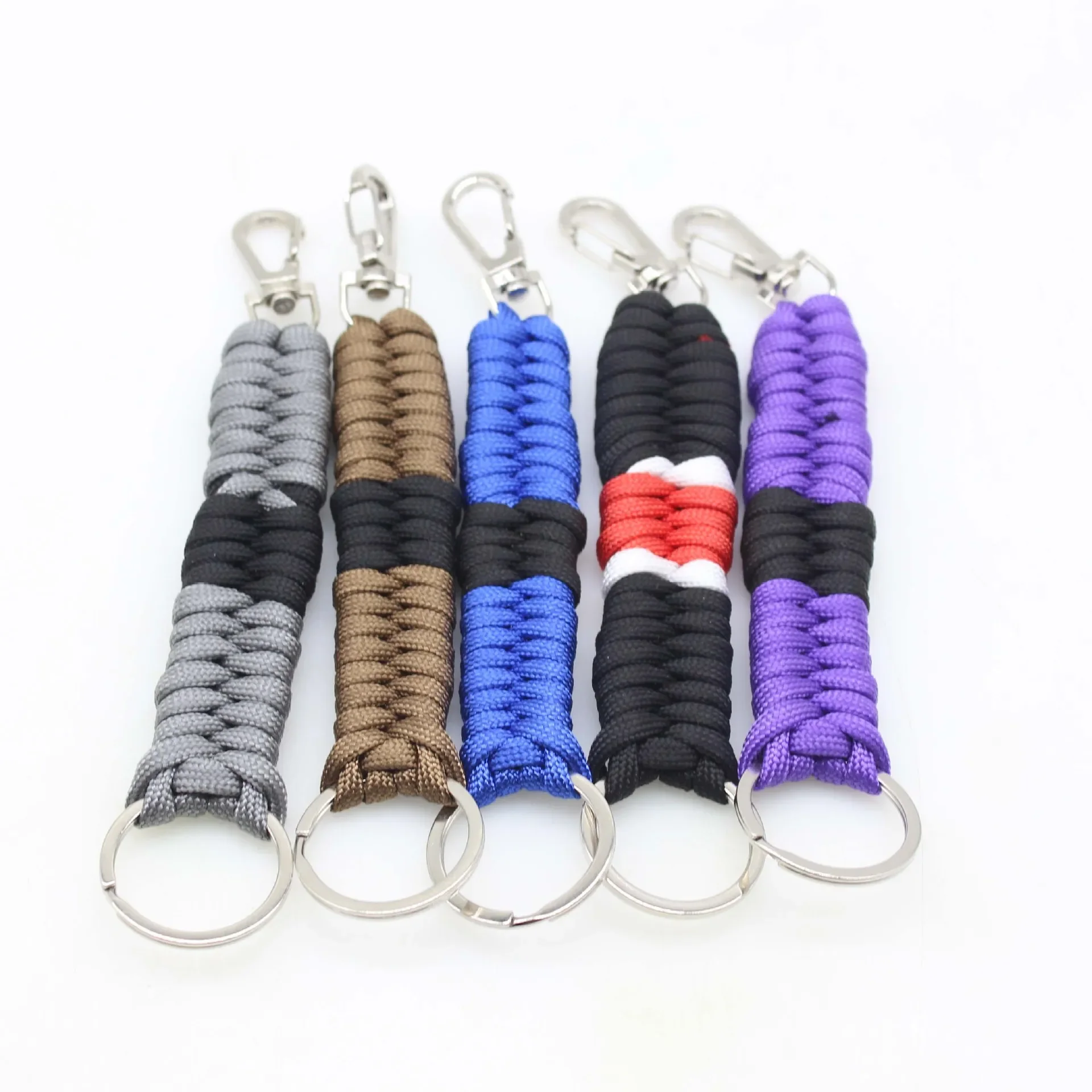 Paracord Keychain DIY Braided Outdoor Activities Portable Camping and Hiking  Fashionable Style Emergency Cord Keychain