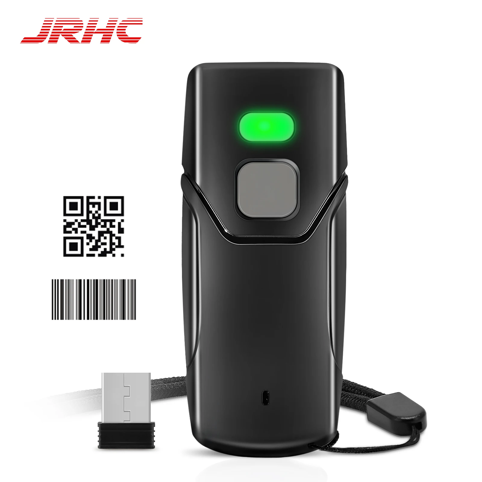 Jrhc Draadloze 2.4G Bluetooth Mini Barcode Scanner Voor Reading1D 2D Qr PDF417 Bar Code Voor Ipad Iphone Android Tabletten pc