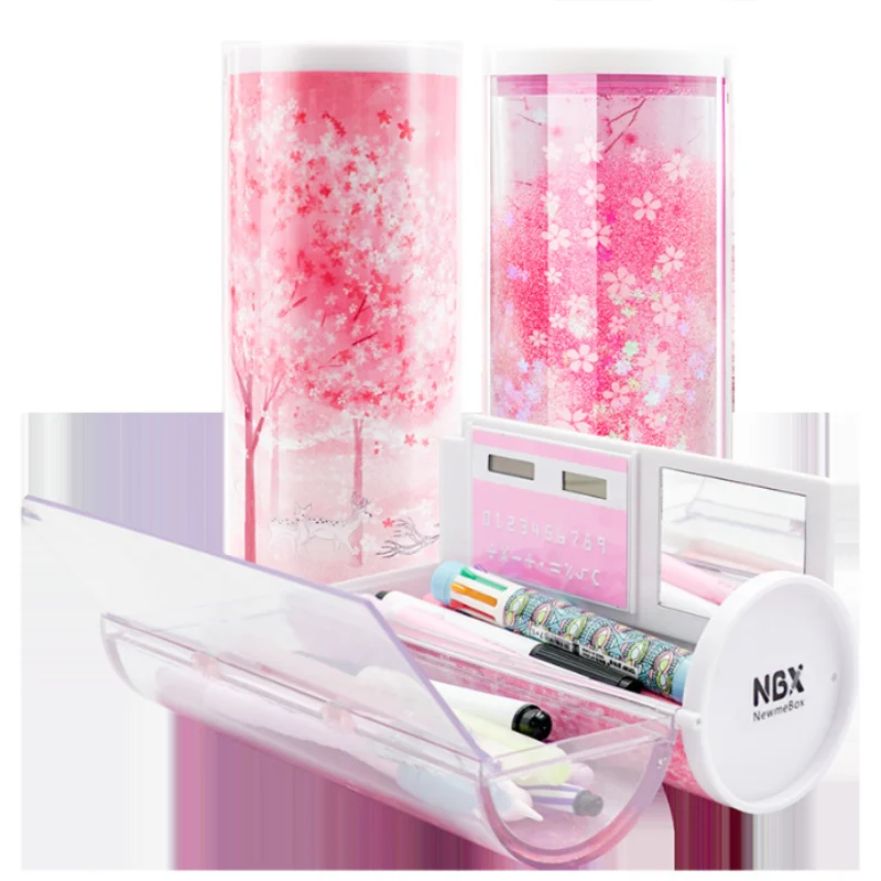NBX smart password lock pen box technology quicksand pencil case large capacity cute coded lock pencil box