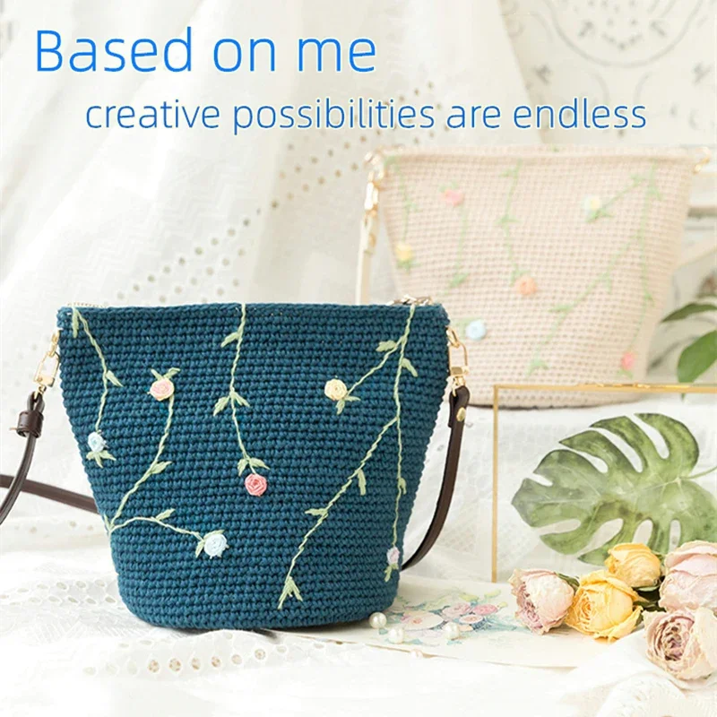 Embroidery Bucket Bag Auxiliary Knitting Sewing Weaving Plastic Mesh Sheet for DIY Accessories Handmade Easy Knit Helper