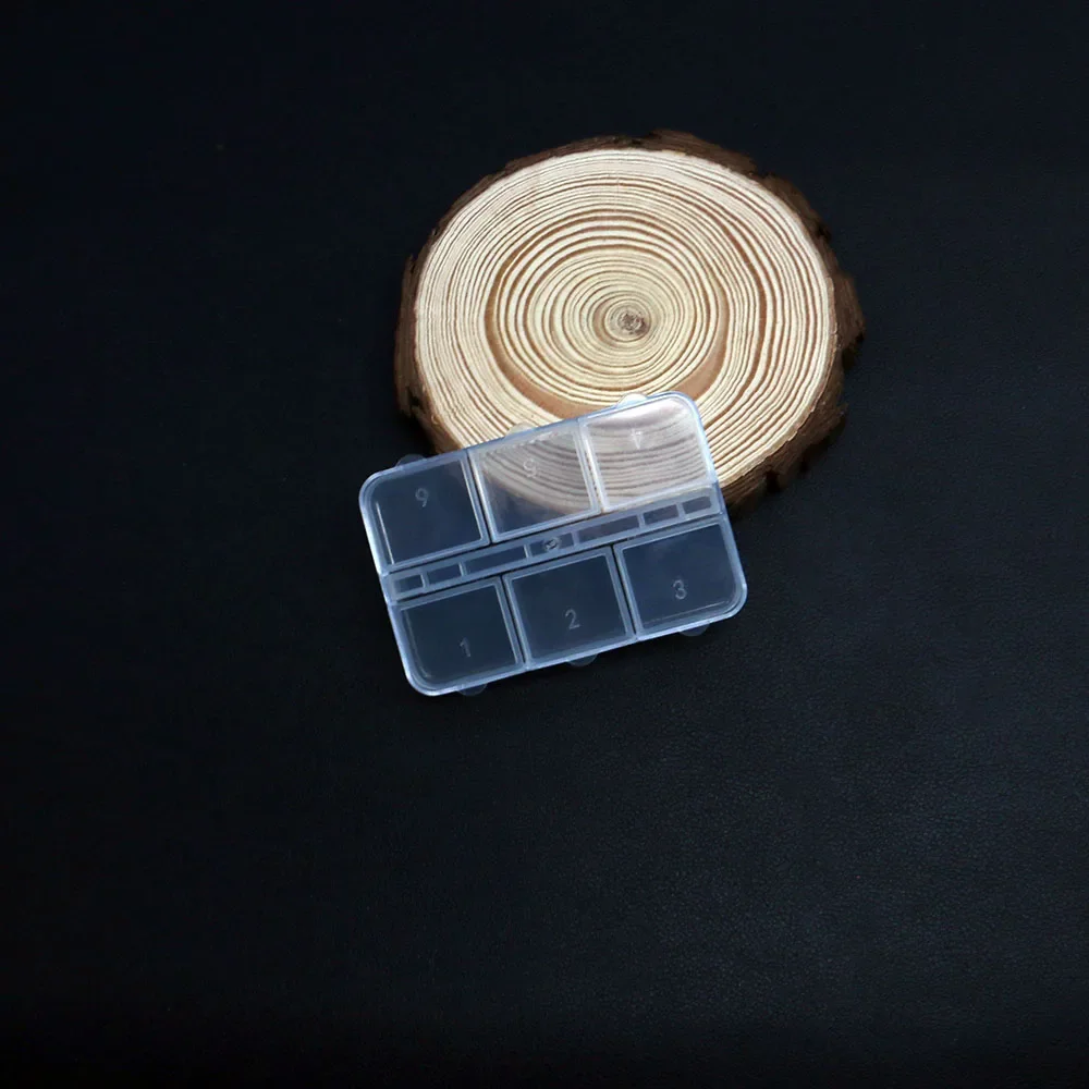 

Simple Convenient Compact Transparent Plastic Jewelry Storage Organization Box for Sorting Jewelry Accessories Tools 49x75mm