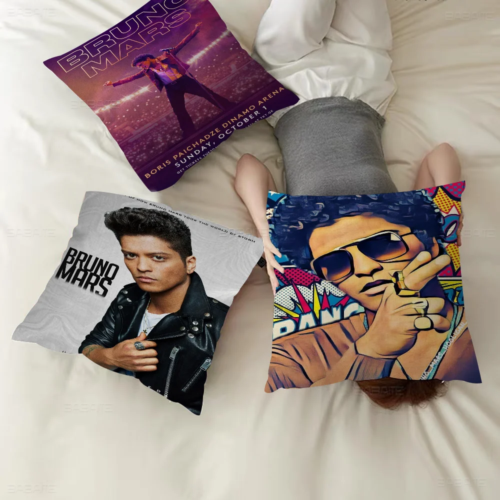 Singer B-bruno-Mars Retro Cushion Cover Decorative Pillow Sofa Home Decor Case Pillow Cases