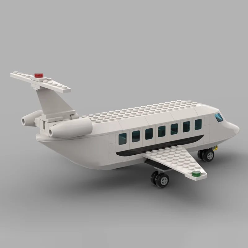 Moc Building Blocks Private Jet Technology Modular Bricks Model  Gifts Christmas Toys DIY Sets Assembly