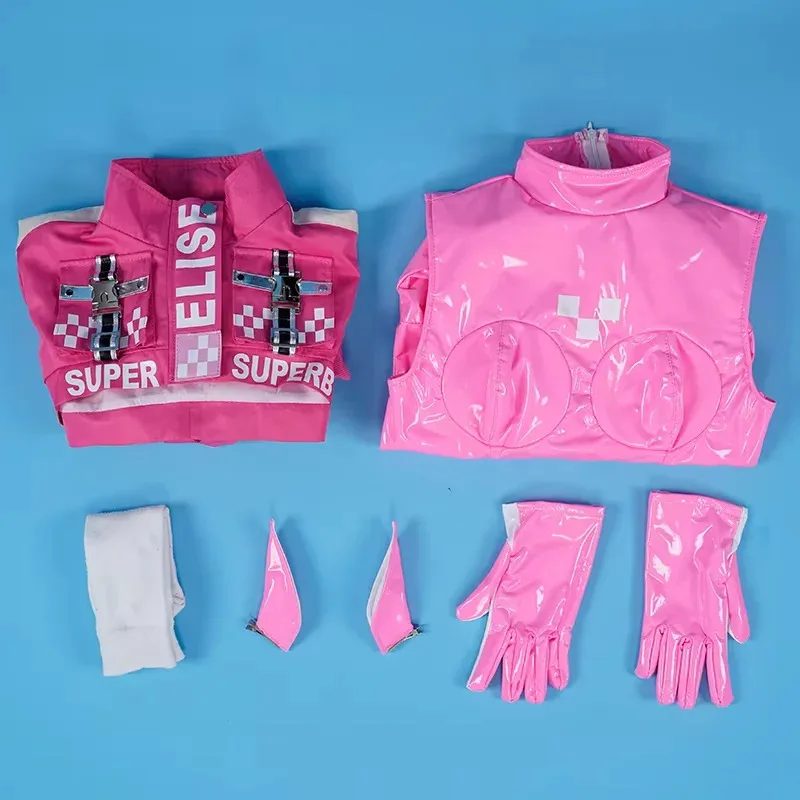 Anime Irelia H Store Nikke Alice Cosplay Costume Victory Sexy Outfit Game Pink Jumpsuit Set Jacket Halloween Costumes for Womana