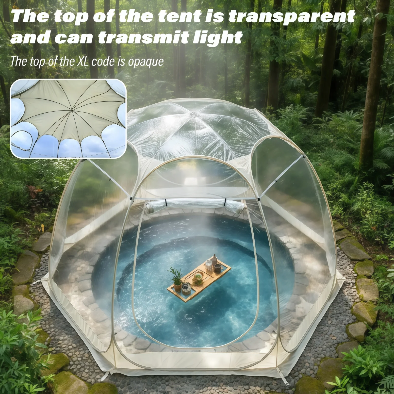 Large Quick-Set Bubble Tent Portable Outdoor Igloo Extreme Cold Resistant Winter Shelter for Camping And Backyard Use image 6