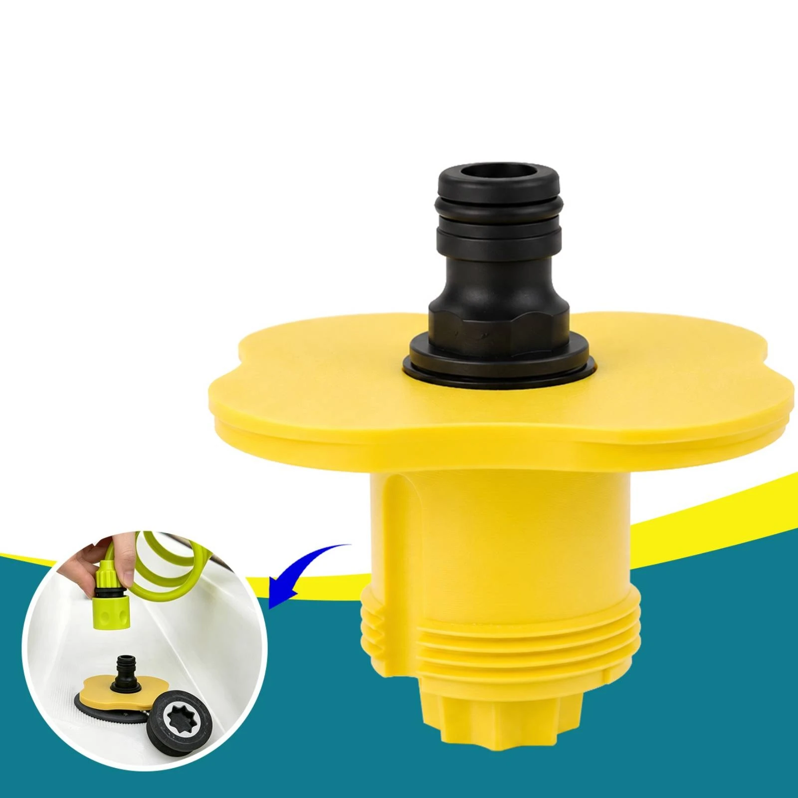 Deck Fill Connector with Key Threaded Replacement Key Tool Universal Hardware Standard for Boat Owners
