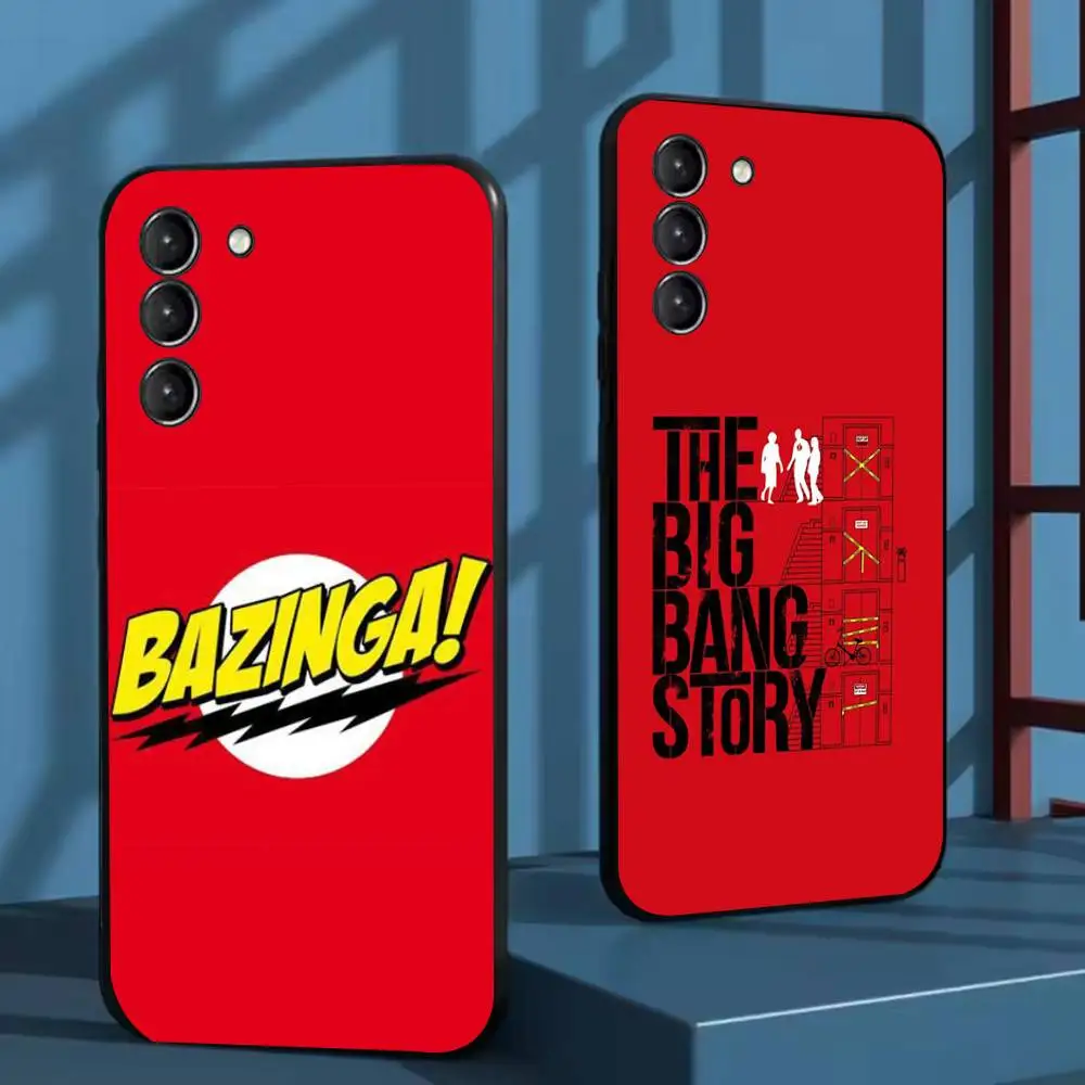 حافظة هاتف T-TBBT The Big Bang Theory لهاتف سامسونج جالاكسي A 91,80,73,72,71,53,52,51,22,5G غطاء أسود ناعم مقاوم للصدمات