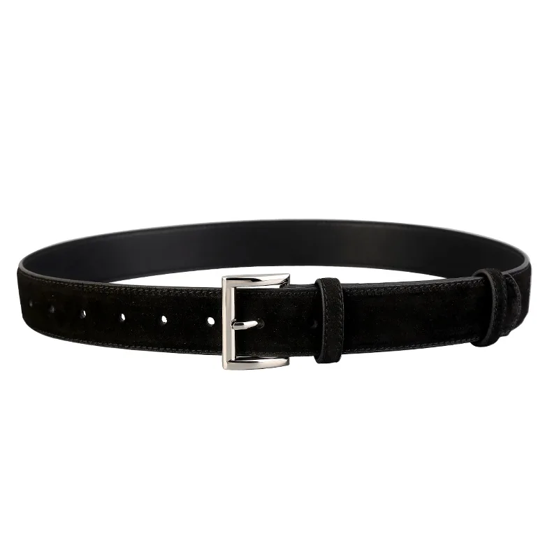 

Зимние замшевые ремни из натуральной кожи для женщин, винтажные, с серебряной квадратной пряжкой, из коровьей кожи, красно-коричневые, Ceinture Femme Cinturones