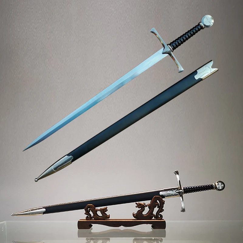

Western Sword,Stainless Steel Blade,Real Decoration Swords,Cosplay Prop Item,Gift Toy,Non Sharp