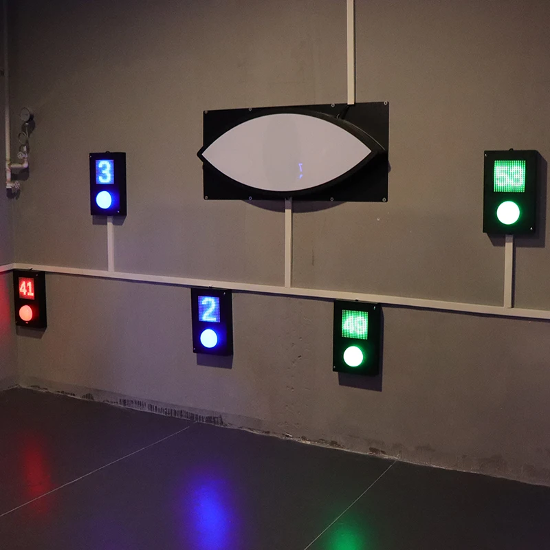 Wall Interactive Indoor Hide Push Button Counting Number LED Light Activate Game Evil Eyes - view 2