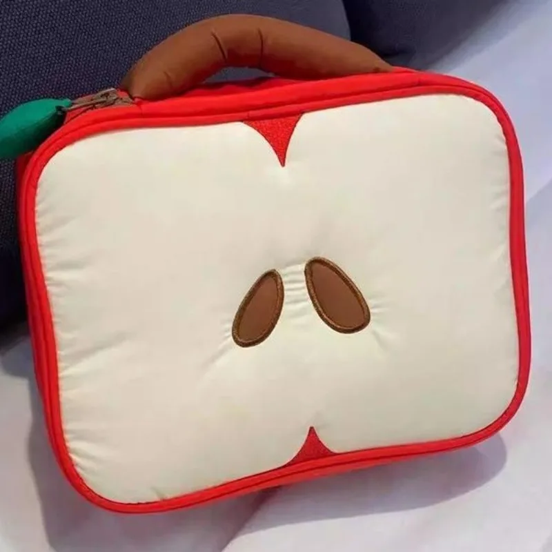 

Косметичка Apple: портативная, маленькая, легкая, вместительная, для путешествий, для хранения косметики, дорожная сумка для туалетных принадлежностей