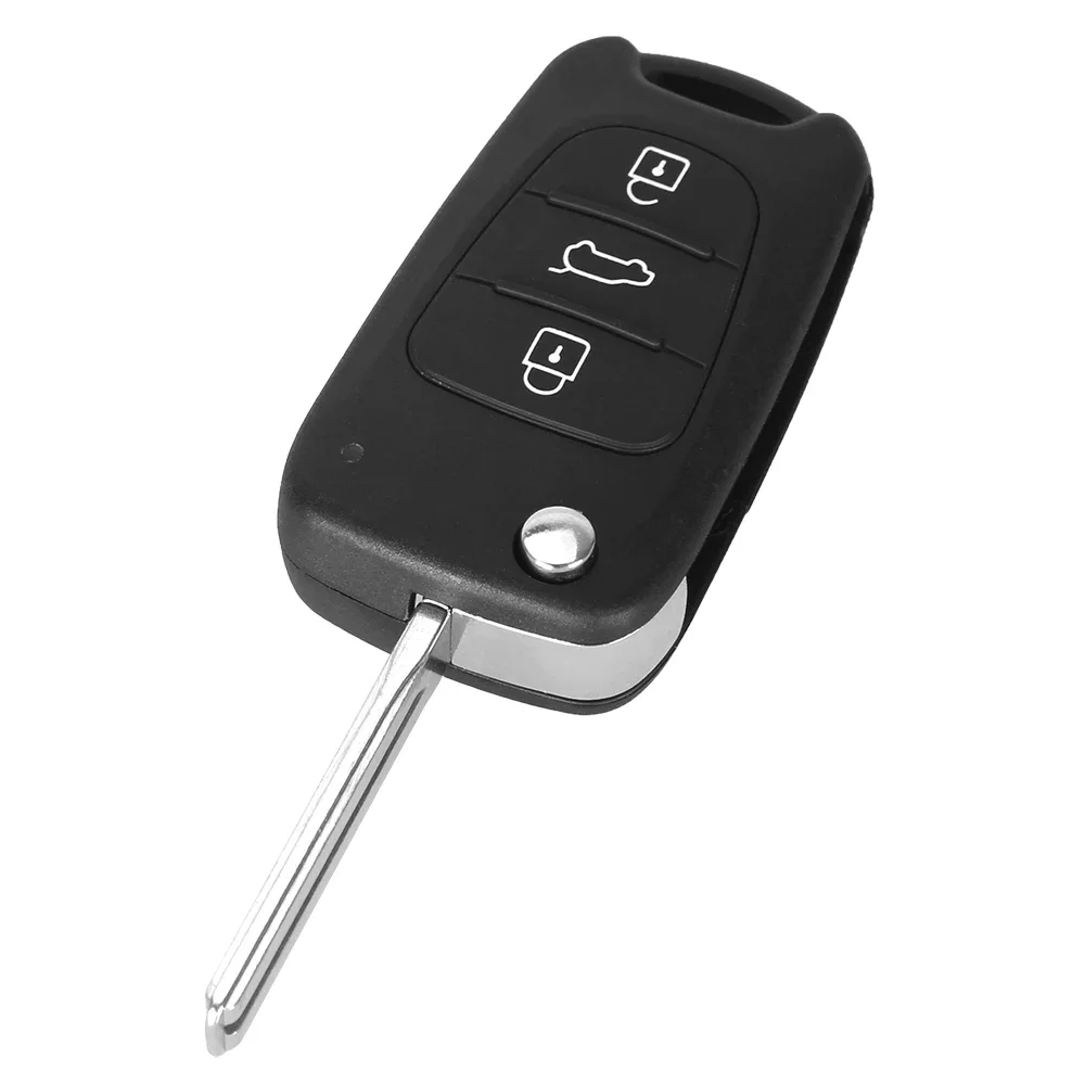 Chiave Borsette Pulsante Pad Copertura Della Cassa In Gomma Per Hyundai Avante l10 l20 l30 IX35 Per Kia K2 K5 Sorento Rio Ceed Fob 3 Bottoni