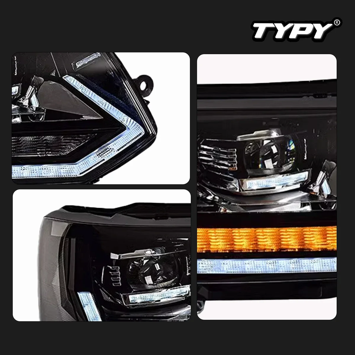 

Auto Accessories 2011-2015 Car LED Lights Head Lamps Assembly For VW Volkswagen Caravelle T5 Headlights Dynamic Start-up DRL
