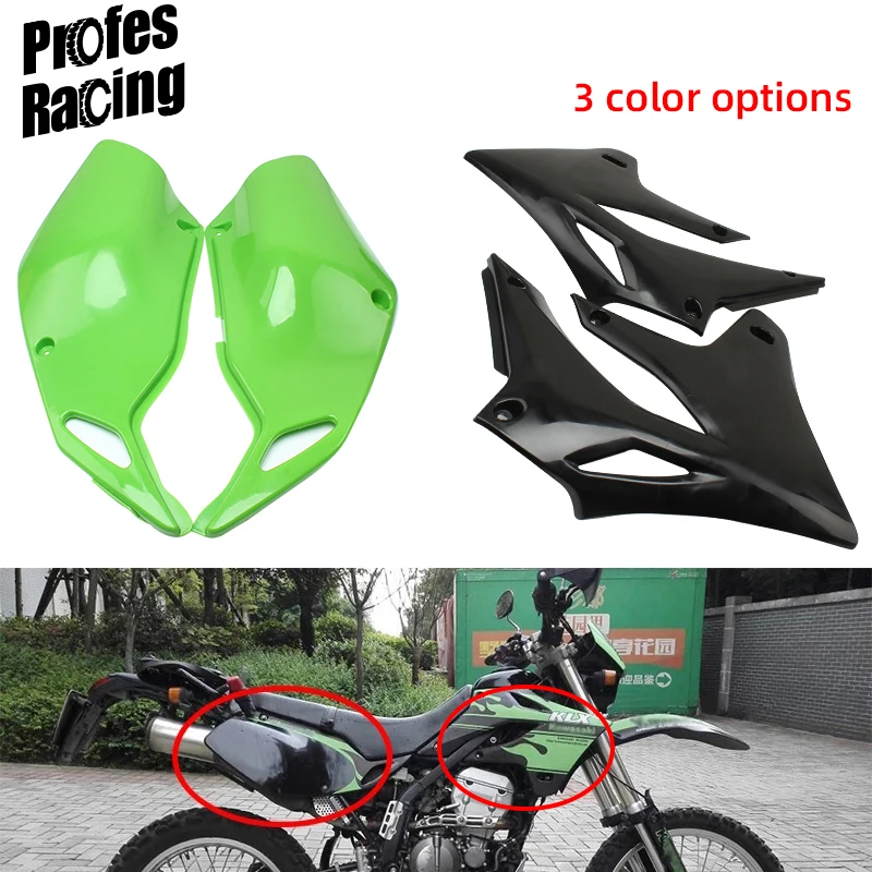 

For Kawasaki KLX250 KLX300 1993 - 2007 KLX 250 300 A Pair Front Rear Side Fuel Tank Body Plate Guard Covers Side Fairing Cowl