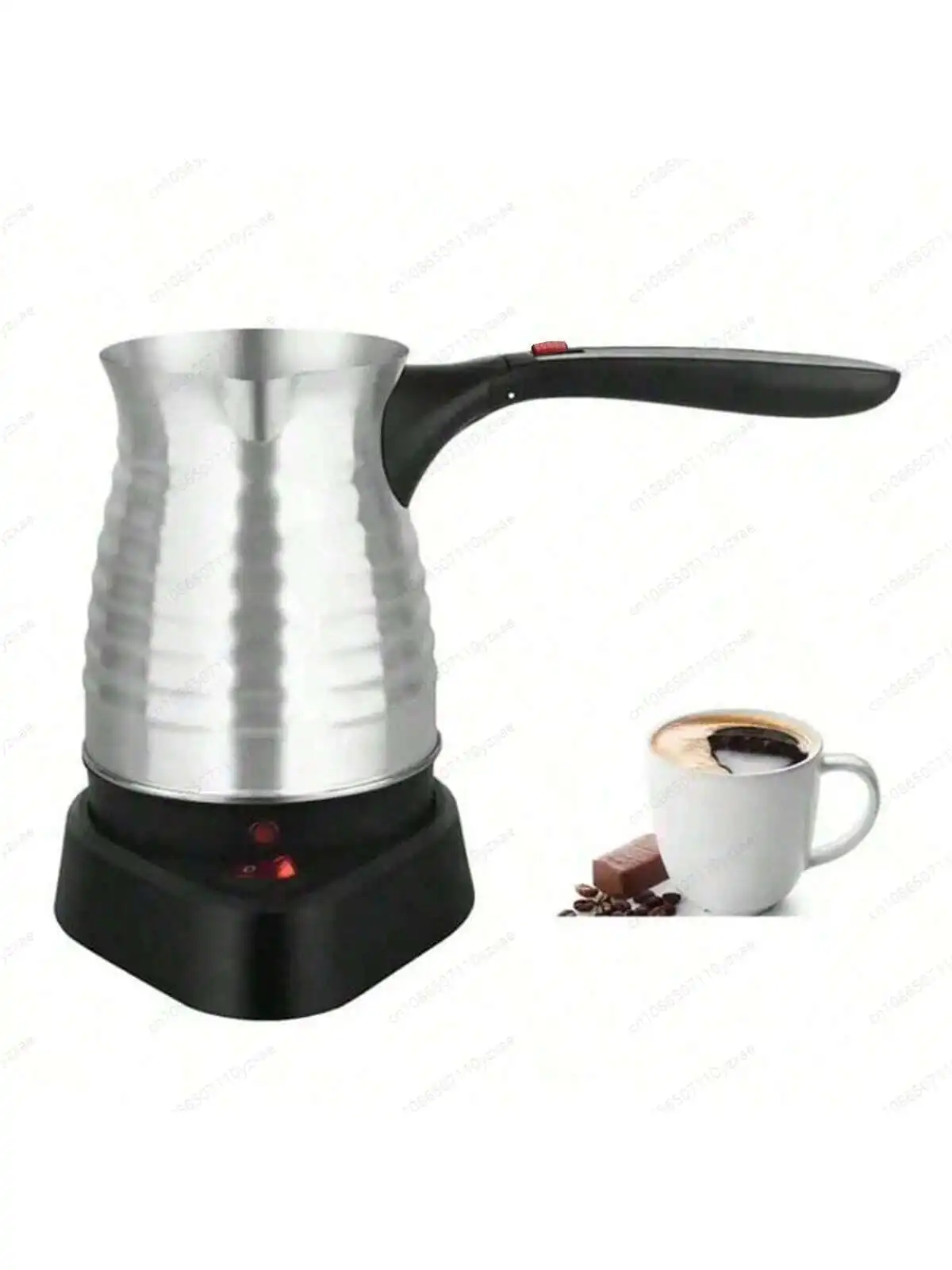 ماكينة صنع القهوة التركية الكهربائية 600 مل ماكينة القهوة التركية الكهربائية من الفولاذ المقاوم للصدأ بقابس الولايات المتحدة 110 فولت 350-500 مللي #1