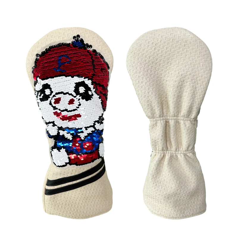 1pcs Golf Headcover for Driver Wood  Head  is Sequin Embroidery Craft